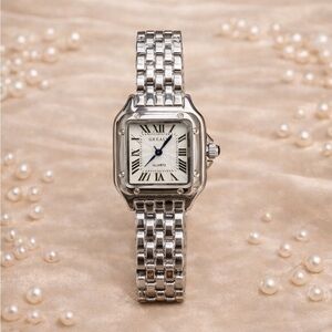 Panthere Classic Rectangle Stainless Steel Watch